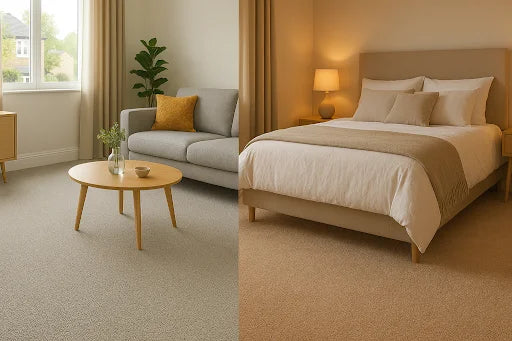 Twist vs. Saxony Carpets: Which Carpet Style Is Best for Living Rooms and Bedrooms?