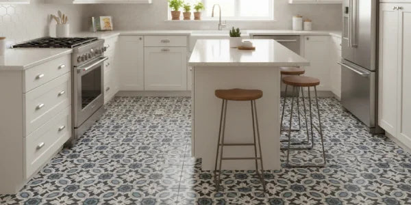 Blue Vinyl Flooring