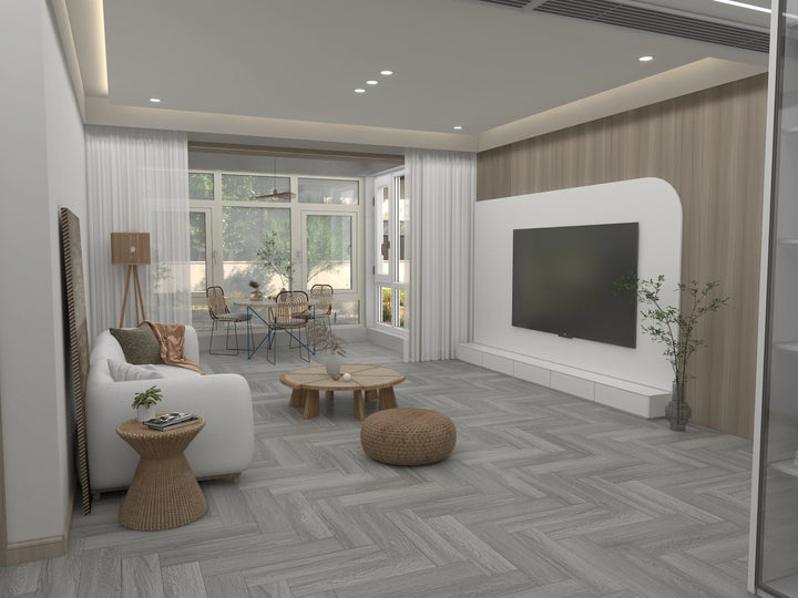 Amalia Herringbone Grey Oak